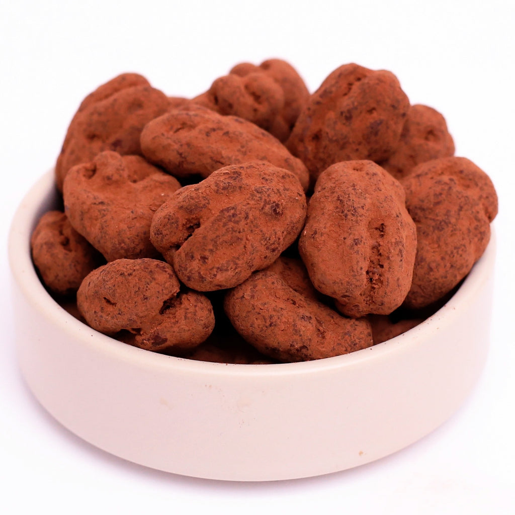 ØKO Pekan med Trøffelchokolade fra Danish Granola Company fotograferet fra siden