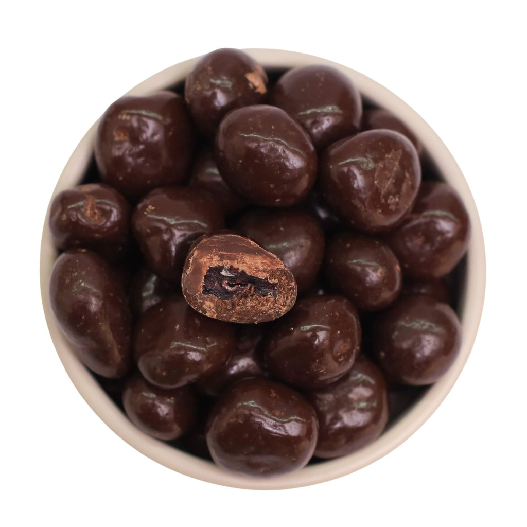 ØKO Kirsebær med Mørk Chokolade fra Danish Granola Company fotograferet fra oven