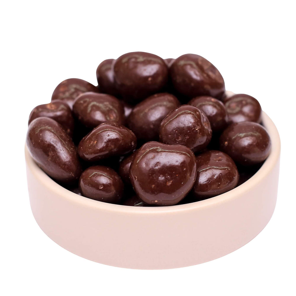 ØKO Kirsebær med Mørk Chokolade fra Danish Granola Company fotograferet fra siden